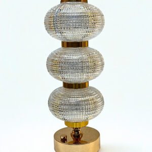 Golden Crystal Table Lamp – Modern Decorative LED Light