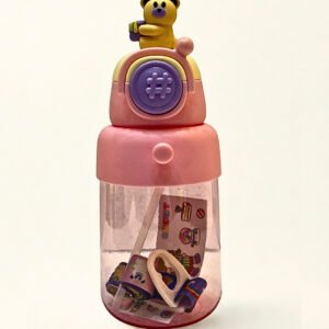 Cute Kids Water Bottle with Straw